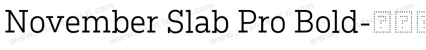 November Slab Pro Bold字体转换